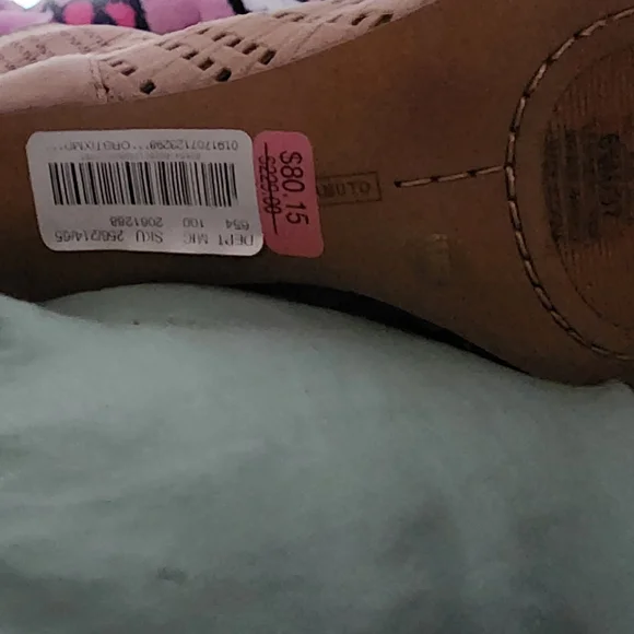 Vince Camuto Tan Heeled Peep-Toe Boots - Picture 2 of 4